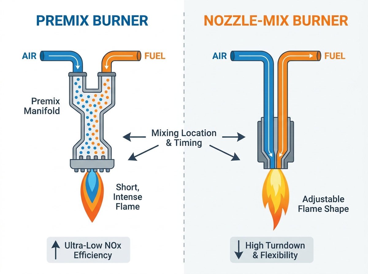 premix vs nozzle mix gas burner